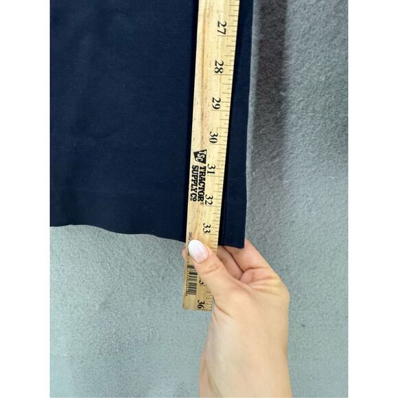 Lewit Womens Navy Blue Flat Front Straight Leg Trouser Dress Pants Size 16 - Picture 9 of 9